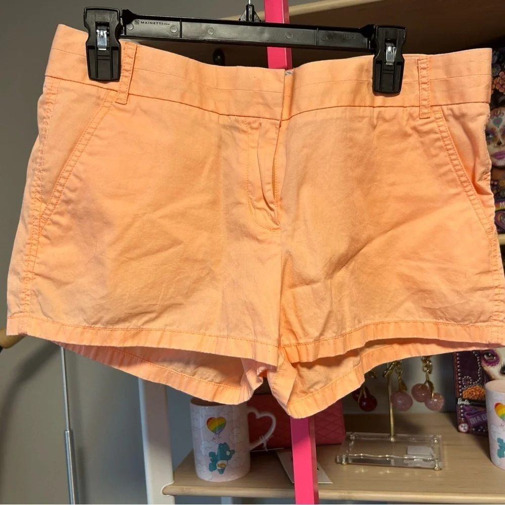 J. Crew Orange High Waist Shorts